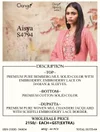 Aisya 4794 By Ganga Bemberg Mul Designer Salwar Suits
